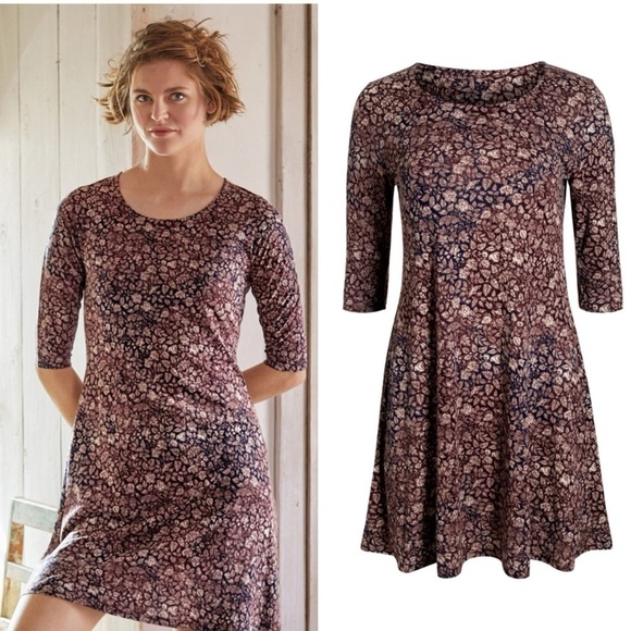 Peruvian Connection | Eloise Dress, Long Sleeve, Jersey Knit, Large - Picture 12 of 13